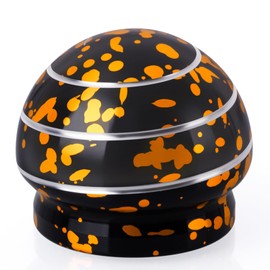 INOVASHON Hypnotic Fidget Toys, Spinning Desk Toy for Stress Relief, Kinetic Metal Fidget Spinner for Office, Silent Fidgets Desktop Stress Toy, Illusion Gift for Men Adult Teenage (45.5mm Black Gold)