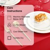 DWCN Wipe Clean Tablecloth Red Table Cloth Outdoor Table Cloth