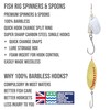 Fish Rig Large Premium Spinners and Spoons - 8 Barbless