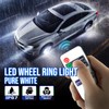 Beatto 14 inch Bright White Double Row Wheel Lights, Pure
