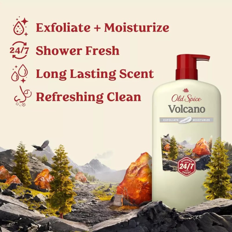 Old Spice 올드 스파이스 클렌징 바디 워시 남성용 24시간 내내