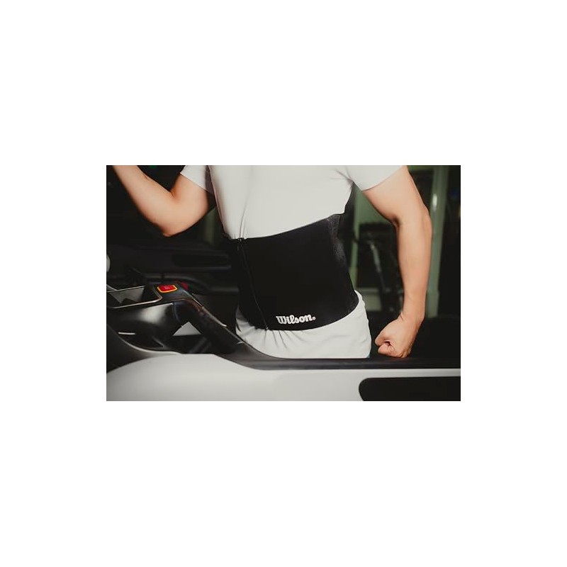 Wilson AW115S Faja Cierre Unisex Mediano, Color Negro