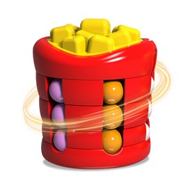SUOXU Magic Bean Rotating Cube Fidget Toy - Fries Creative Fidget Spinner Magic Cube stress relief anxiety relief sensory toy, Gift to kids adults Easter, Christmas, New Year, Birthday gift