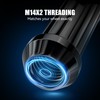 24pcs M14x2.0 Wheel Lug Nuts Black Thread XL Spline Lug