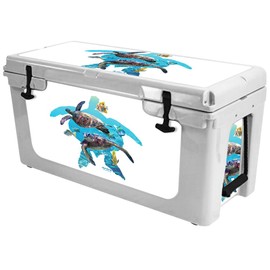MightySkins (Cooler Not Included) Skin Compatible with RTIC 65 Cooler (2017 Model) - Turtly Cool | Protective, Durable, and Unique Vinyl Decal wrap Cover | Easy to Apply | Made in The USA