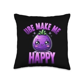 Ube Valentines Purple Yam Kawaii Pun Lover Cute Girlfriend Throw Pillow