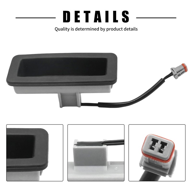 Ollanoos YUZ500020 Tailgate Release Handle Switch Rear Door Release Handle