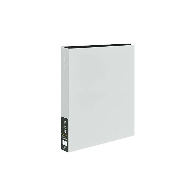 Nakabayashi CTDP-2L-120-W File, Ultra Transparent Pocket Album, Black Mat, 2L