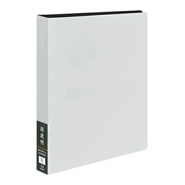 Nakabayashi CTDP-2L-120-W File, Ultra Transparent Pocket Album, Black Mat, 2L Form, 120 Sheets, White