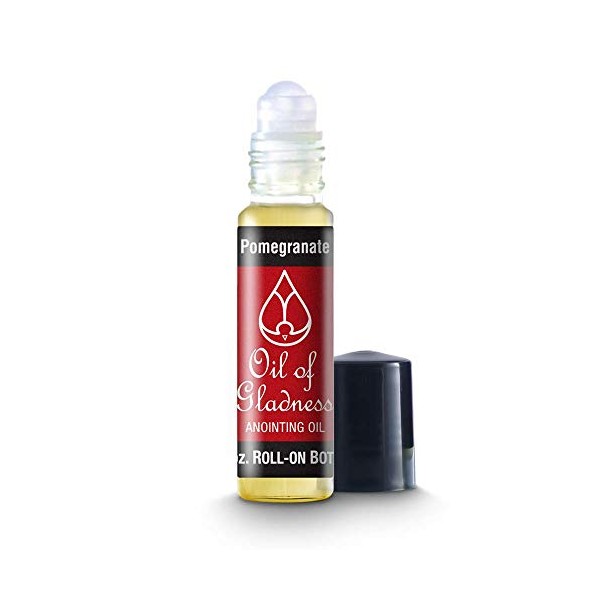 Oil of Gladness Pomegranate Anointing Oil - Oil for Daily Prayer, Ceremonies and Blessings 1/3 oz Roll-On