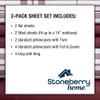 Stoneberry Home Plaid Microfiber 2-pk. Sheet Set