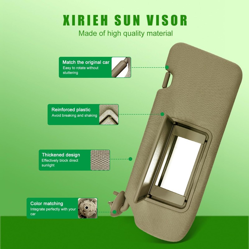 Left Driver Side Sun Visor for Honda CRV 2017 2018