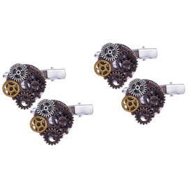 Beavorty Sets Gothic Hair Clips Steampunk Hair Barrettes for Women Fashion Slides Decorative Accessories Pcs