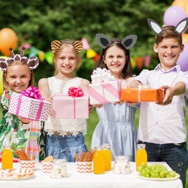 Abaodam 10pcs Jungle Animal Ears Headbands for Kids Adults - Animal Headdress Decors Animal Hair Hoop for Animal Cosplay Party Supply Stage Performance