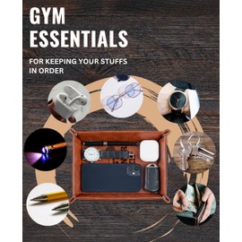 INNObeta Personal Trainer Gifts Valet Tray, Desktop Storage Organizer, PU Leather Bedside Tray, Key Coin Holder, New House Gifts for Friends on Housewarming Party