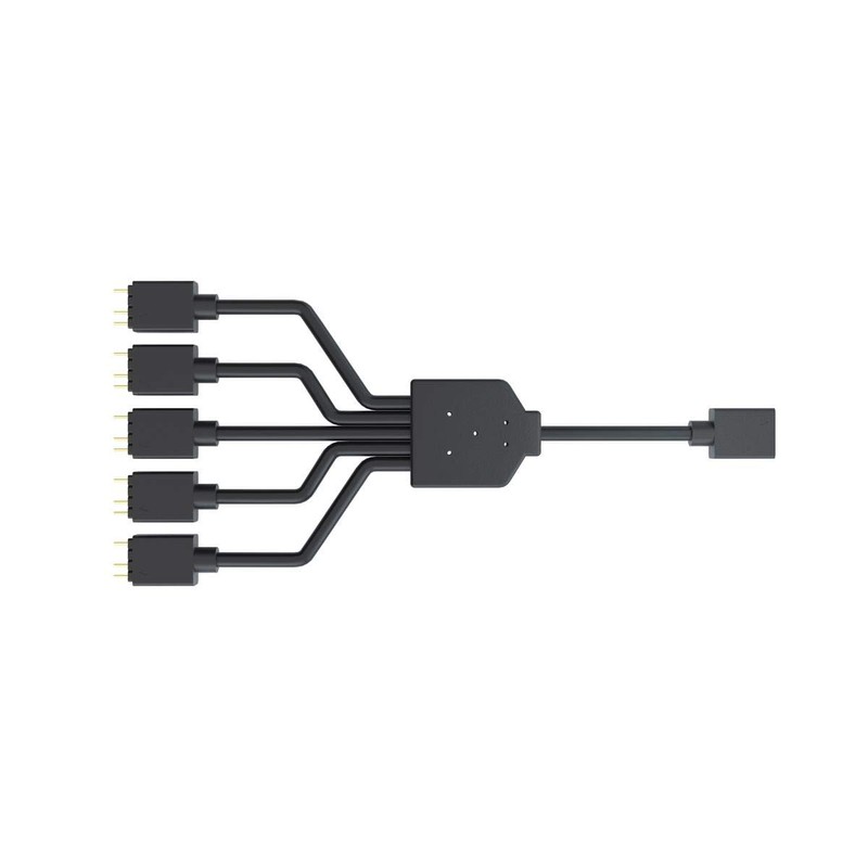 Cooler Master 1-to-5 Addressable RGB Splitter Cable Universal 3-pin ARGB