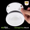 Ecolight Battery Operated LED Puck Lights (3-Pack) 3.5-Inch White Tap