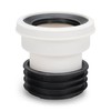 4" Toilet Waste Pipe Pan Connector Short BTW Back to