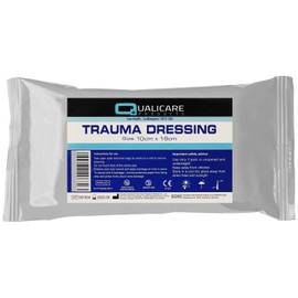 Qualicare Sterile FFD Bandage Wound Blood Clot Haemostatic Field Trauma Wound Dressing - 10cm x 18cm (x1)