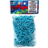 Rainbow Loom Twistz Bandz Latex Free Rubber Band Refill + C-Clips - Turquoise