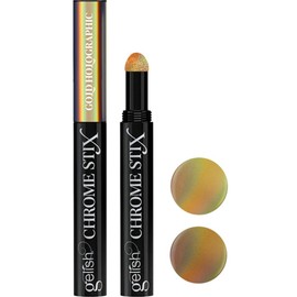 Gelish Chrome Stix (Gold holographic) Chrome Nail Powder, Nail Art For Nails, Gold Gel Nail Polish, Utilize With Top Coat Gel For Nails