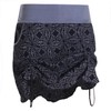 Vishes Alternative Bekleidung - Damen asymmetrischer Mini-Rock 100% Baumwolle geometrisches