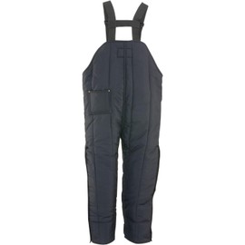 RefrigiWear Men's Iron-Tuff High-Bib Overalls, -50°F (-46°C), Large, Navy