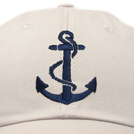 DALIX - Gorra de béisbol de vela para mujer, regalo de playa, yate, Beige, Talla única