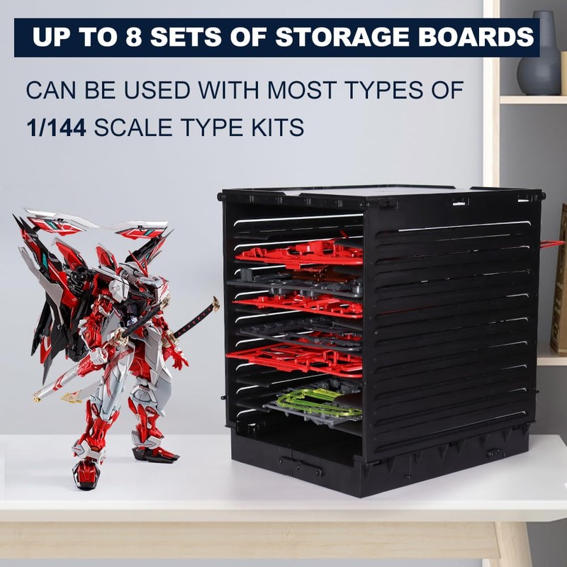 GUNDDIYCLUB Gundam HG Model Shelf, Plastic Parts Shelf, Zoids Board