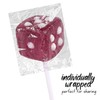 Dice Shaped Lollipops, Casino Themed Candy for Parties and Events,