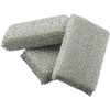 WMF Shiny Cushion Silver Pack of 3 Washing Up Sponge,