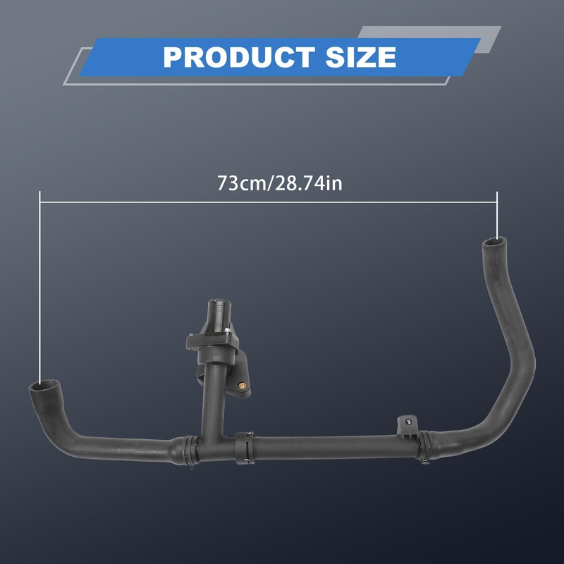 C2S43430 Fit 2002-2008 JAGUAR X-Type Radiator Top Hose W/Thermostat Assembly