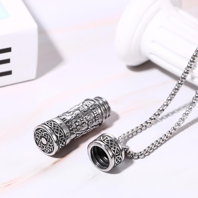 OIDEA St Michael Urn Necklace for Ashes: Archangel Michael Ashes