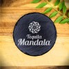 Handmade Tequila Mandala Slate Coaster Brand New Handcrafted Laser Engraved