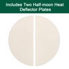 Quantfire Half-Moon Ceramic Heat Deflector Plates for Kamado Joe Big