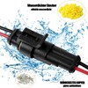 Huamirra Cable Connector, 10 Pieces, 2 Pin Waterproof Quick Connector,