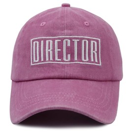 Director Gifts for Women Men, Director Filmmaker Hats for Dad Mom, Aspiring Filmmakers Baseball Cap, Fathers Mothers Day Birthday Gift for Papa Mama Pink