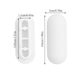 Dokeno Pack of 12 Toilet Seat Cover Buffers, Toilet Damper Toilet Seat Puff Pad Bumper Pads Toilet Seat Buffer Replacement Part for Home Office Hotel (White)