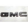 Auto Front Only Black USA Flag Emblem Overlay 2019-2025 GMC