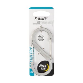 Nighteyes SB4-03-11 S-Biner, Stainless Steel Carabiner, #4, Silver, Genuine Japanese Product