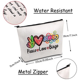 Bingo Caller Bag Lucky Bingo Bag Peace Love Bingo Funny Bingo Player Casino Lover Gift Peace Love Bingo, Peace Love Bingo