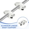MECCANIXITY SHF12 Aluminum Linear Rod Rail Shaft Support, 12 mm