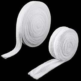 2 Rolls Tubular Bandage Elastic Net Wound Dressing Stretch Dressing Retainer Tubular Elastic Gauze Bandage for Wound Arm, Without The Use of Adhesive Tape (Size 4 and Size 6)