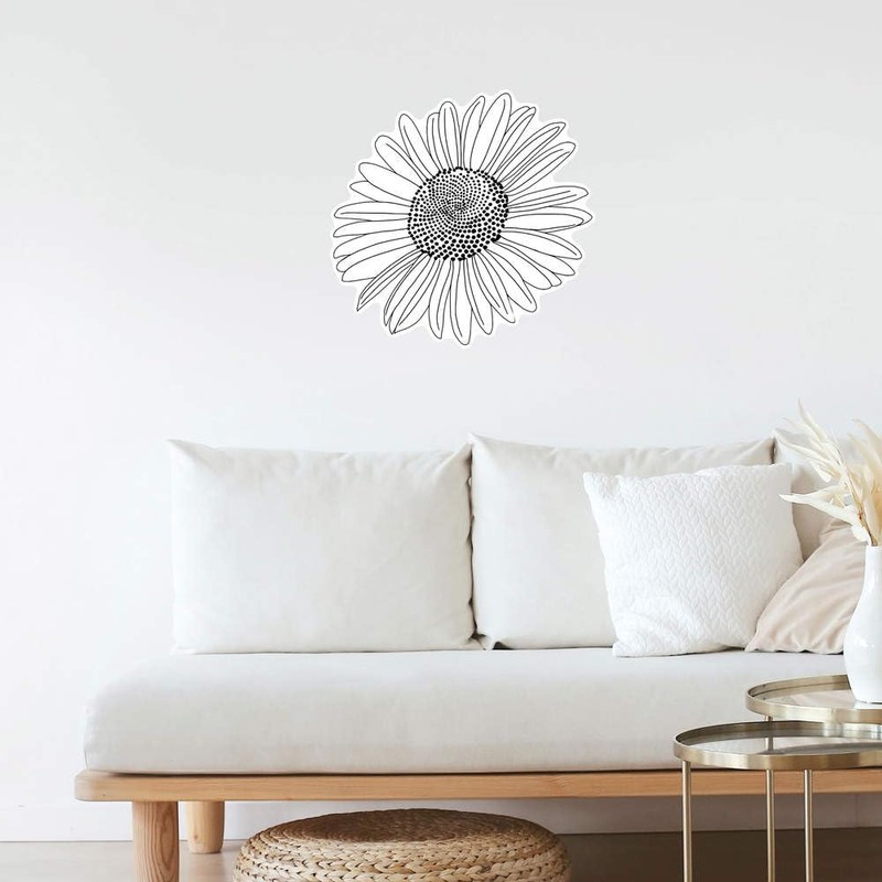 Azeeda Extra große 460 mm 'Marguerite Daisy' Permanente Aufkleber (DW00108119)