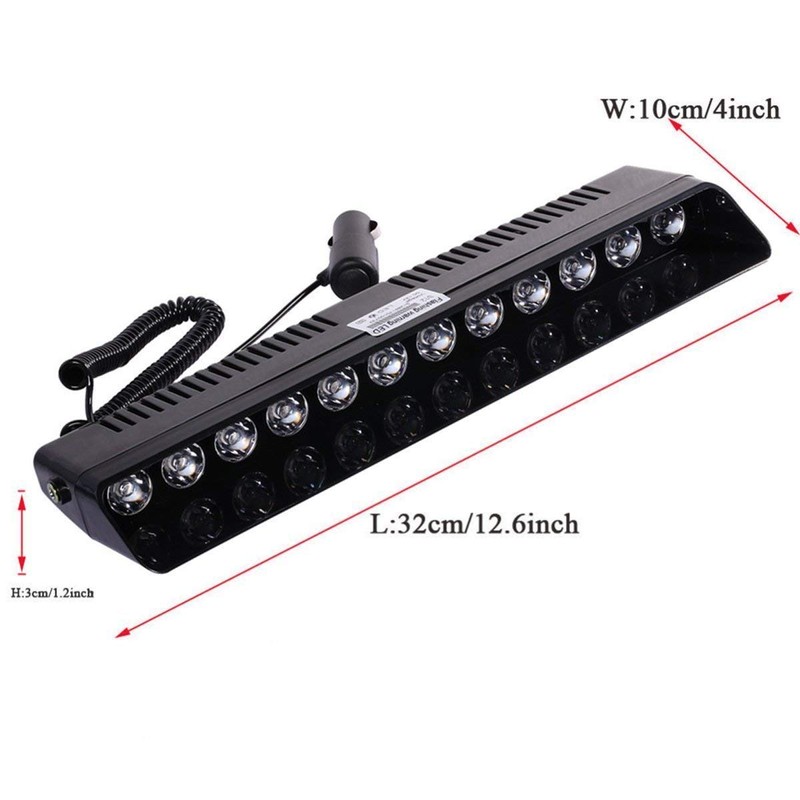 XTAUTO LED Emergency Strobe Light 12V Windshield Dash Dashboard Interior