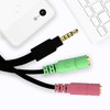 3.5mm Adapter Cable, Y Junction Jack Connector Cable, 3 Pole