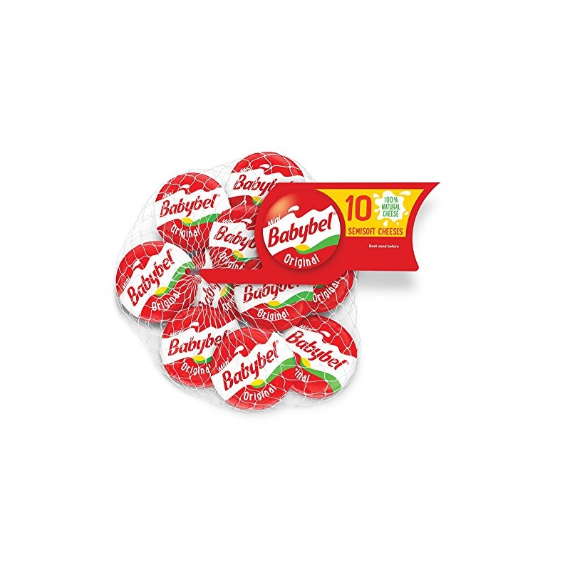 LAUGHING COW Mini Babybel Semi-Soft Cheese, Original, 7.5 Ounce (Pack