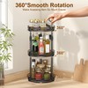 Lazy-Susan-Organizer-Spice-Rack, 3-Tier Rotating Spice Organizer for Cabinet Pantry, Seasoning Holder