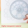 SEIWEI Full Circle Template Plastic Round Protractor 360 Degree for