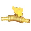 Joywayus 1/2" Hose Barb Brass Ball Valve Y Shaped Type